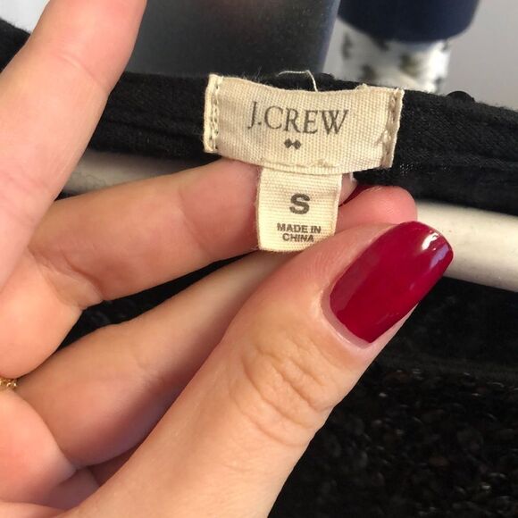 J Crew Woman’s Black Sequin Top with 3/4 length Sleeves Size S - Picture 5 of 10